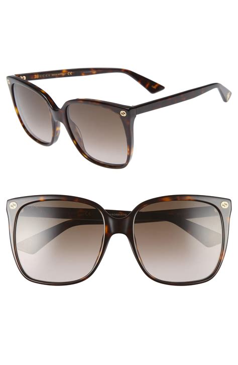 gucci sunglasses 57mm square|57mm gradient square sunglasses gucci.